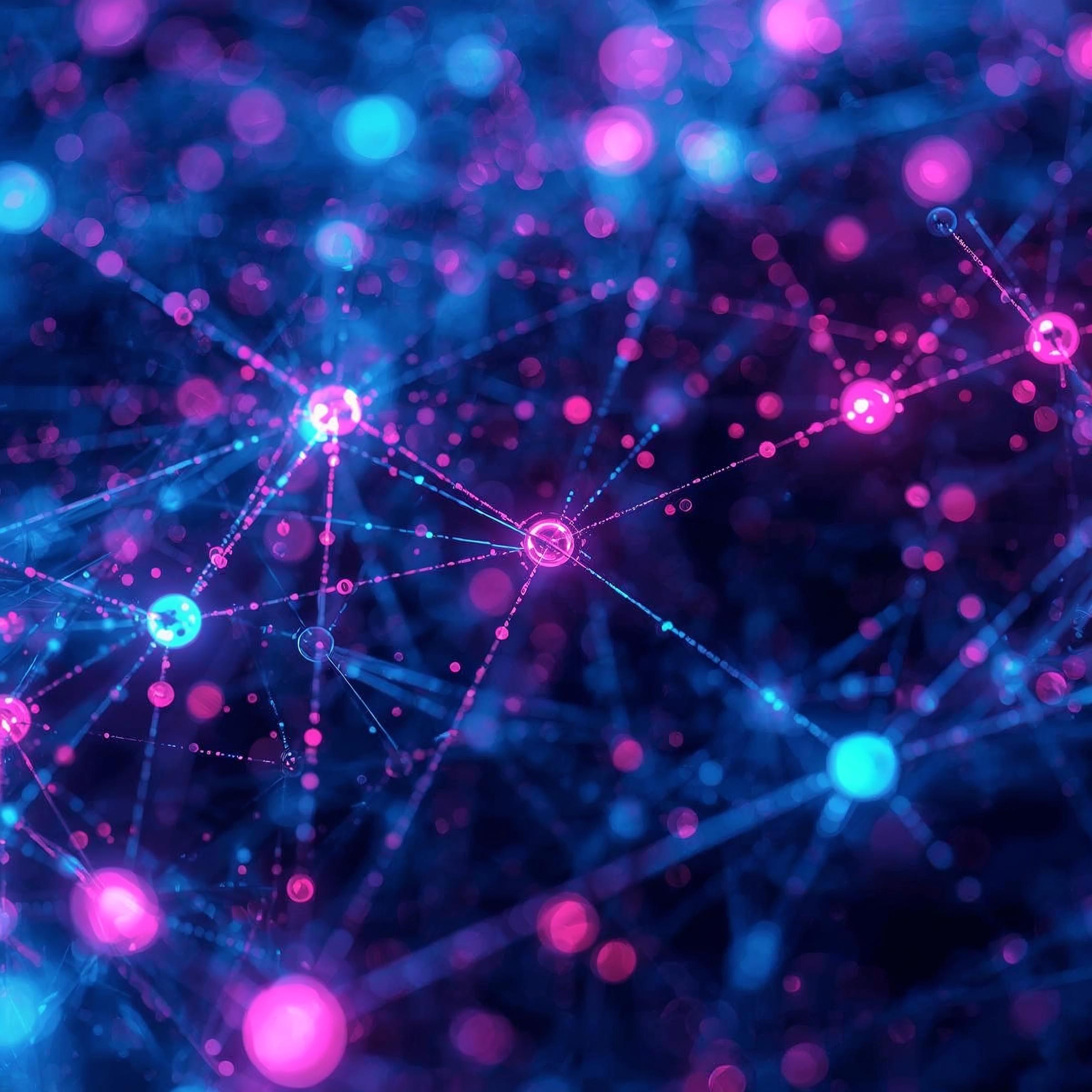 Abstract cosmic network illustration
